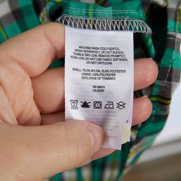 Mountain Hardwear Green Plaid Button Up Shirt Men's XL - Picture 5 of 8